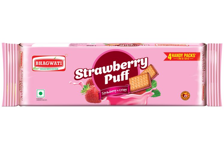 CREAM STRAWBERRY PUFF 125 GM 20 PKTS(2.50)