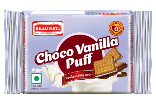 CREAM CHOCO VANILLA PUFF 31 GM 144 PKTS(4.464)