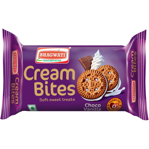 CREAM BITES CHOCO VANILLA 31 GM 144 PKTS(4.464)